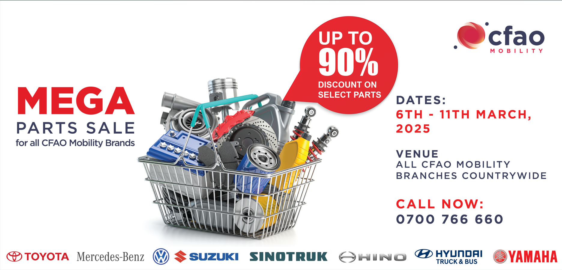 Parts clearance sale