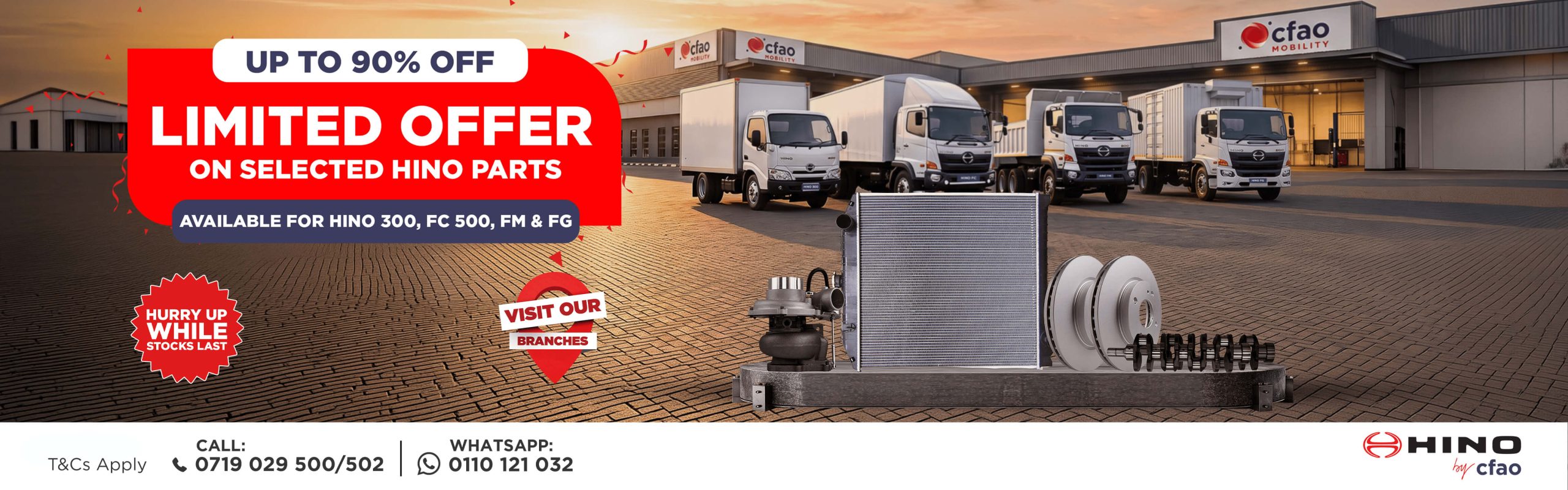 Hino Parts Clearance